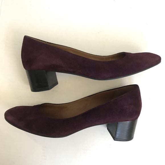 Aquatalia maroon block heel pumps Sz 8 - Picture 9 of 9